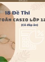 Tổng hợp 18 đề thi Toán Casio Lớp 12 (Có đáp án)